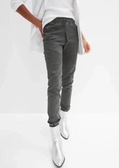 Hose mit Biker-Details