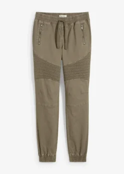 Hose mit Biker-Details