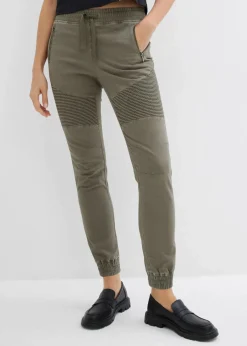 Hose mit Biker-Details