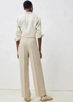 Hose mit Gürtel (2-tlg.Set) aus reinem Leinen