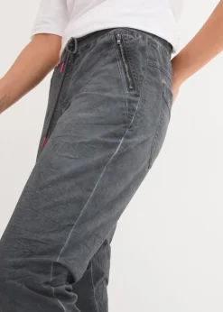 3/4-Hose mit Kontrast-Bindeband