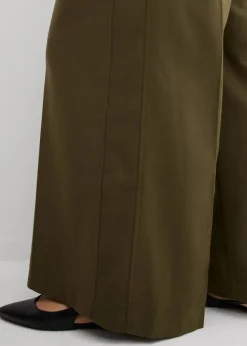 Hose mit Seitenschnallen aus Viskose-Mix