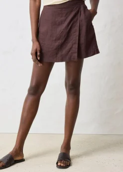 Hosenrock aus reinem Leinen