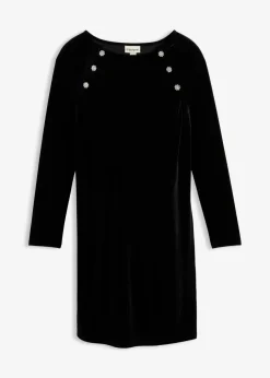 2-in-1 festliches Umstands- und Stillkleid aus weichem Samt