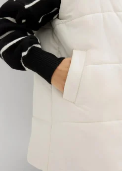 4-in-1 gefütterte Umstandsweste zum Wenden mit Trageeinsatz