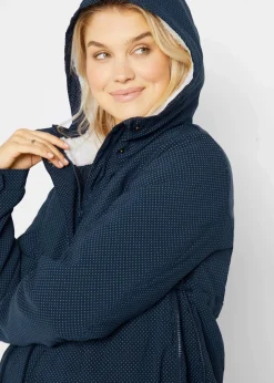 3-in-1 kuschelig gefütterte Umstands- und Tragejacke