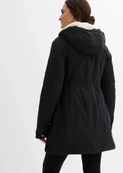 3-in-1 kuschelig gefütterte Umstands- und Tragejacke