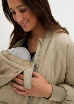 3-in-1 leicht wattierter Umstands- und Tragemantel