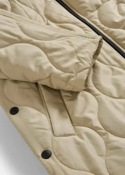 3-in-1 mittelwarm gesteppter Umstands-und Tragemantel