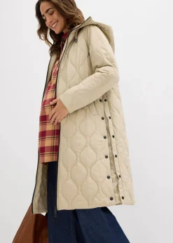 3-in-1 mittelwarm gesteppter Umstands-und Tragemantel