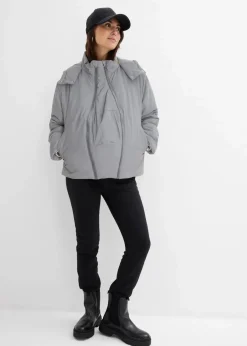 3-in-1 Reflektierende Umstandsjacke mit Trage- und Schwangerschaftseinsatz