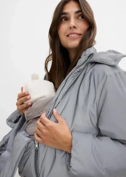 3-in-1 Reflektierende Umstandsjacke mit Trage- und Schwangerschaftseinsatz