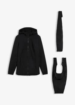 4-in-1 Softshelljacke mit Babyeinsatz zum vorne und hinten tragen