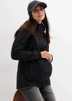 4-in-1 Softshelljacke mit Babyeinsatz zum vorne und hinten tragen