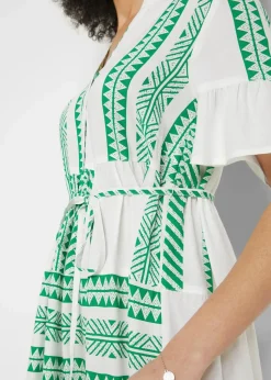 2-in-1 Umstands- und Stillblusenkleid aus fließender Viskose