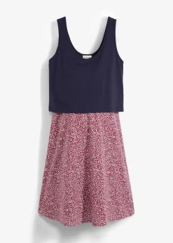 2-in-1 Umstands- und Stillkleid aus Bio-Baumwolljersey