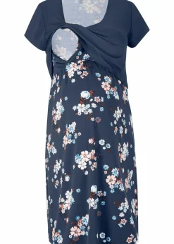 2-in-1 Umstands- und Stillkleid aus aus Viskose-Jersey