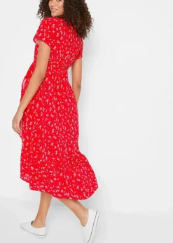 2-in-1 Umstands- und Stillkleid aus Viskose- Crepe