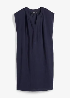 2-in-1 Umstands- und Stillkleid aus Baumwollmusselin