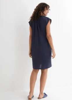 2-in-1 Umstands- und Stillkleid aus Baumwollmusselin