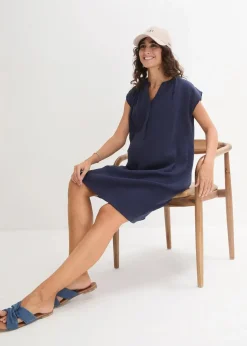 2-in-1 Umstands- und Stillkleid aus Baumwollmusselin