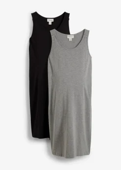 2-in-1 Umstands- und Stillkleid aus Baumwolljersey (2er Pack)