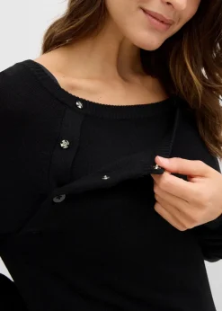 2-in-1 Umstands- und Stillpullover aus Feinstrick