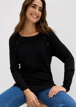 2-in-1 Umstands- und Stillpullover aus Feinstrick