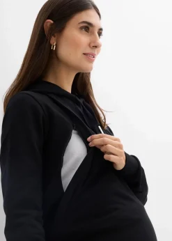 2-in-1 Umstands- und Stillsweatshirt aus reiner Bio-Baumwolle