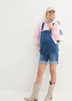 2-in-1 Umstands-Latzshorts und Bermuda-Latzshorts