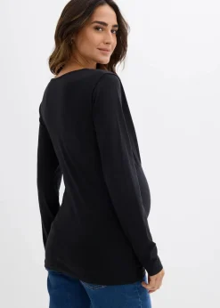 2-in-1 Umstandsshirts und Stillshirts aus Bio-Baumwolle (2er Pack​)