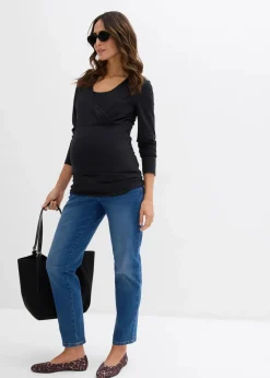 2-in-1 Umstandsshirts und Stillshirts aus Bio-Baumwolle (2er Pack​)