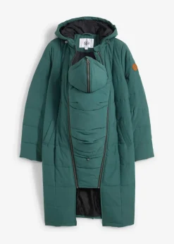 3-in-1 Umstandssteppmantel und Tragemantel mit recyceltem Polyester