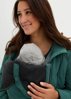 3-in-1 Umstandssteppmantel und Tragemantel mit recyceltem Polyester