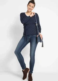 2-in-1 Umstands-und Stillpullover aus Feinstrick