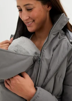 3-in-1 warm wattierte Umstands- und Tragejacke
