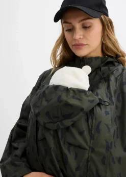 3-in-1 wetterfestes Umstands-Regencape mit Trageeinsatz mit Beutel