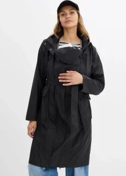 3-in-1 wind- und wasserdichter Umstands- und Tragemantel mit zwei Einsätzen