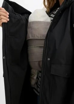 3-in-1 wind- und wasserdichter Umstands- und Tragemantel mit zwei Einsätzen