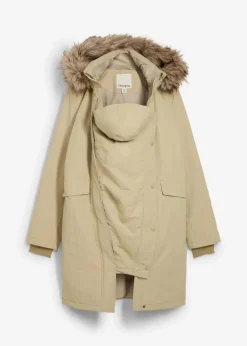 3-in-1 wind-und wasserdichter Umstandsmantel mit Trageeinsatz