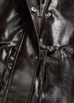 Jacke aus Lacklederimitat