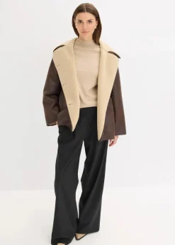 Jacke aus Lammfellimitat