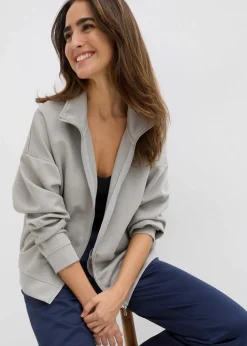 Jacke in Scuba Qualität mit Reißverschluss