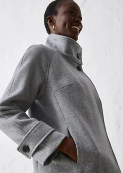 Jacke mit weichem Wollanteil