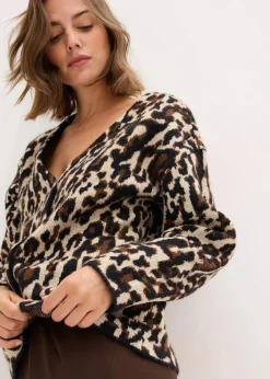 Jacquard-Strickjacke