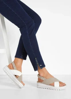 Jana Komfort-Plateau-Sandalen in bequemer Weite