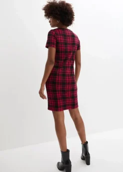 Jaquardkleid mit dekorativen Nieten