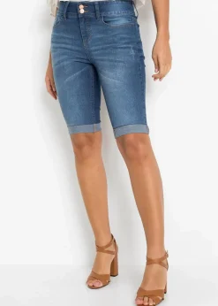 Jeans Bermuda Mid Waist