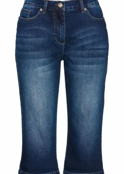 Jeans Bermuda Mid Waist, Bequembund