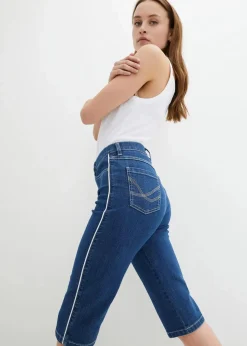 Jeans Bermuda Slim Fit High Waist